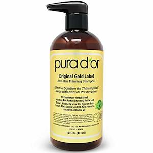 PURA D'OR Gold Label Biotin Anti-Thinning Shampoo (16oz) with Argan Oil, Ne&hellip;