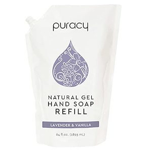 Puracy Natural Liquid Hand Soap Refill (64 fl oz) - Lavender & Vanilla Scent, Su&hellip;