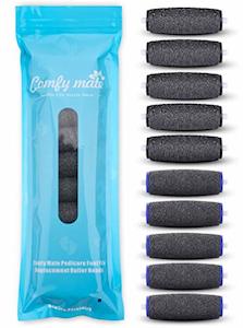 Foot Hand Nail Care: Amope Pedi Electronic Perfect Foot File Refill Rollers, Premium (5 Extra Coarse, 5 Regular Coarse)