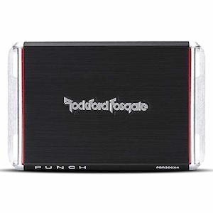 Mono Amplifiers: Rockford Fosgate PBR300X4 Punch Boosted Rail 4-Channel Amplifier (300W)