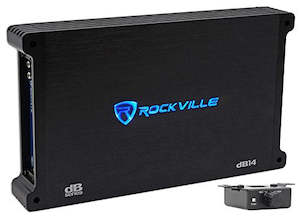 Multichannel Amplifiers: Rockville dB14 Mono Car Audio Amplifier [4000W Peak/1000W RMS; 2 Ohm]