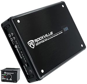 Multichannel Amplifiers: Rockville Krypton M1 2000W Peak, 500W RMS Mono 1 Ohm Car Amplifier with Remote Control (Amp+Remote)