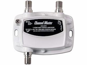 Multichannel Amplifiers: Channel Master Ultra Mini TV Antenna Amplifier CM-3410, Signal Booster for TV Antenna or Cable TV (White)