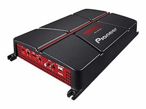 Pioneer GM-A5702 2-Channel Bridgeable Amplifier with Bass Boost (Black/Red)