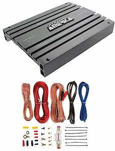 Dual Channel Speakers: Pyramid PB918 2000W 2-Channel Car Audio Power Amplifier and Soundstorm AKS8 8 Gauge Amplifier Installation Kit
