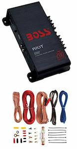 BOSS Audio Systems R1002 Riot 200W 2-Channel Class A/B Car Amplifier and AKS8 Wiring Kit