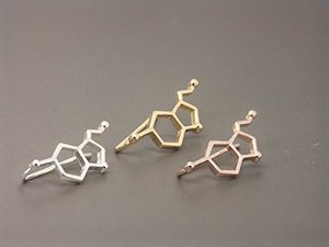 Earrings: Send Within 24 Hours! Serotonin Chemistry Science Earrings (SC-E01)