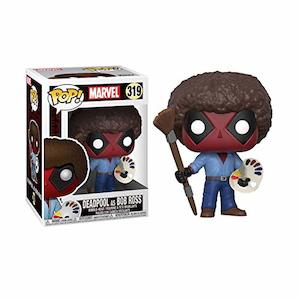 Action Figures: Funko POP! Marvel: Deadpool Playtime - Bob Ross (Figurine)