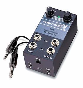 Aviation Headsets Intercoms: FlightCom IISX Portable Aviation Intercom with Voice Activation (Model)