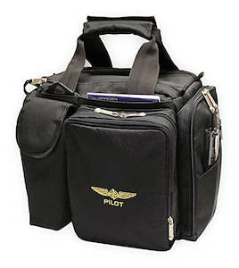 Aviation Headsets Intercoms: Design 4 Pilots CROSS COUNTRY Flight Bag (Black, Pilot Gift)