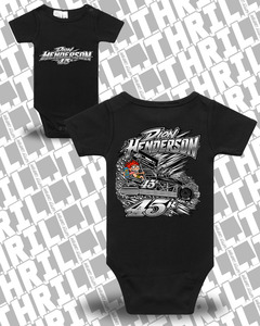 Dhm Dion Henderson Motorsport 45r Superstock: Dion Henderson Infant MiniMe One Piece - 200GSM