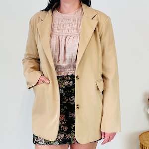 Oversized Beige Blazer (M-L)