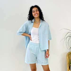 Cotton and Flax Blend Two Piece Set (S)