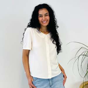 Peter Pan Collar Blouse (S-M)