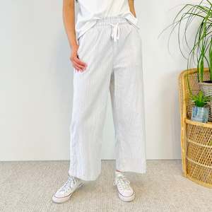 Bottoms: Striped Cotton Pants (M)