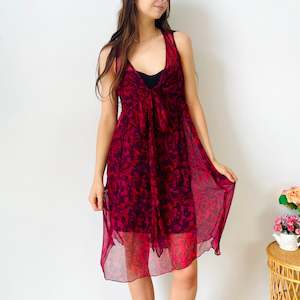 Dresses: Sheer Paisley Dress (S)
