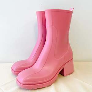 Pink Rubber Boots (38)