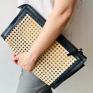 Womens Accessories: Large Woven Clutch