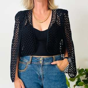 Embroidered Layered Cape (L)