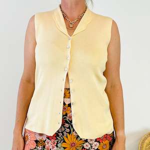 Button Up Knit Vest (L)