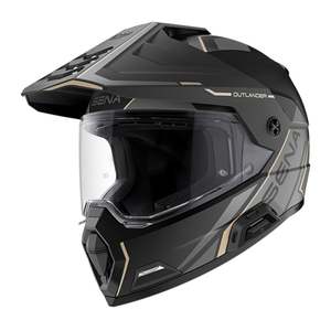 Sena Outlander Smart ADV Dual-Sport Helmet - Matte Black Size Small
