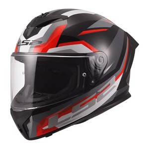 LS2 FF820 Rapid III Hyper Helmet – Black / Red Size Large