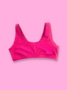 Plain: Original Crop Top Hot Pink