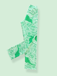 Straight Leg Pants Green Zen