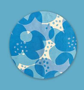 Pouch Fronted Underwear: BLUE FLORAL