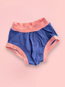Pouch Fronted Brief Blueberry Peach