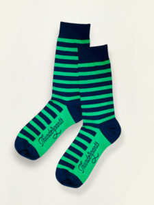 Clothing: Socks Navy & Lime