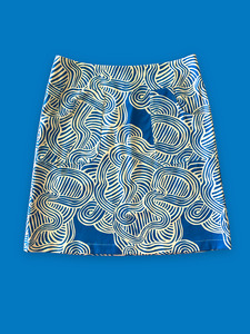 PATCH POCKET Skirt Blue Zen