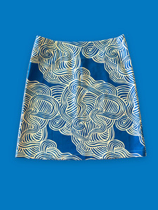 A line Skirt Blue Zen - size 14 only