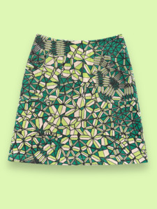 Skirts: PATCH POCKET Skirt Emerald Crystals