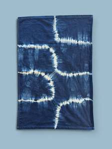 One Off Creations: Tea Towel - The Winding Road Indigo