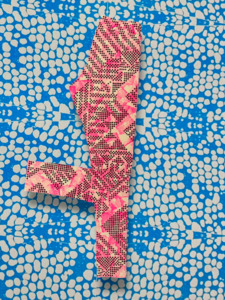 Long Tights Pink Dotmatrix - limited sizes