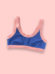 Plain: Original Crop Top Blueberry Peach - medium only