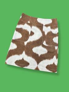 Skirts: PATCH POCKET Skirt Tabby Cat