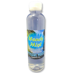 Products: Handy Mist Tissue Moistener 300ml Refill - Handy Mist - eco-friendly substitute for disposable wipes