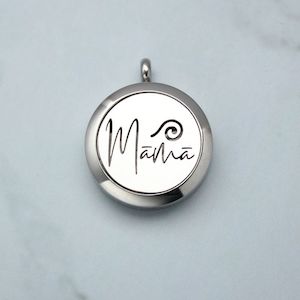 Accessories: Silver Māmā Perfume Necklace