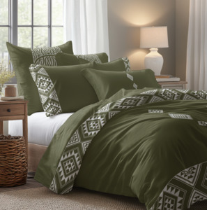 Bedding: Kawakawa Forest Duvet Set
