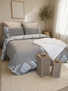 Bedding: Kohu Grey Duvet Set (Pre-order)