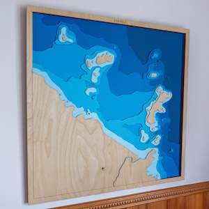 Wooden Map: Hahei