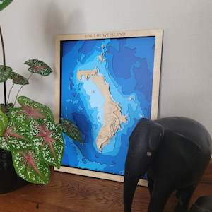 Wooden Map: Lord Howe Island
