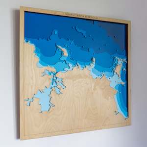 Wooden Map: Whangaroa Harbour