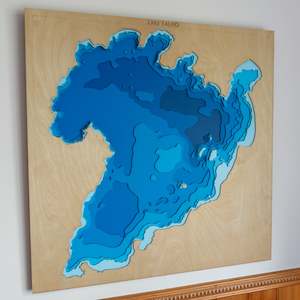 North Island Maps: Lake Taupō (XL)