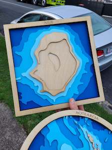 Global Seafloor Maps: Niue - Small