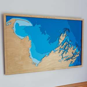 South Island Maps: Top of the South Island, New Zealand - Large