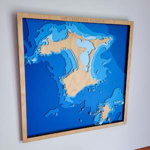 South Island Maps: Chatham Islands, New Zealand - Medium