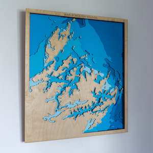 South Island Maps: Marlborough Sounds, Marlborough, New Zealand - Medium